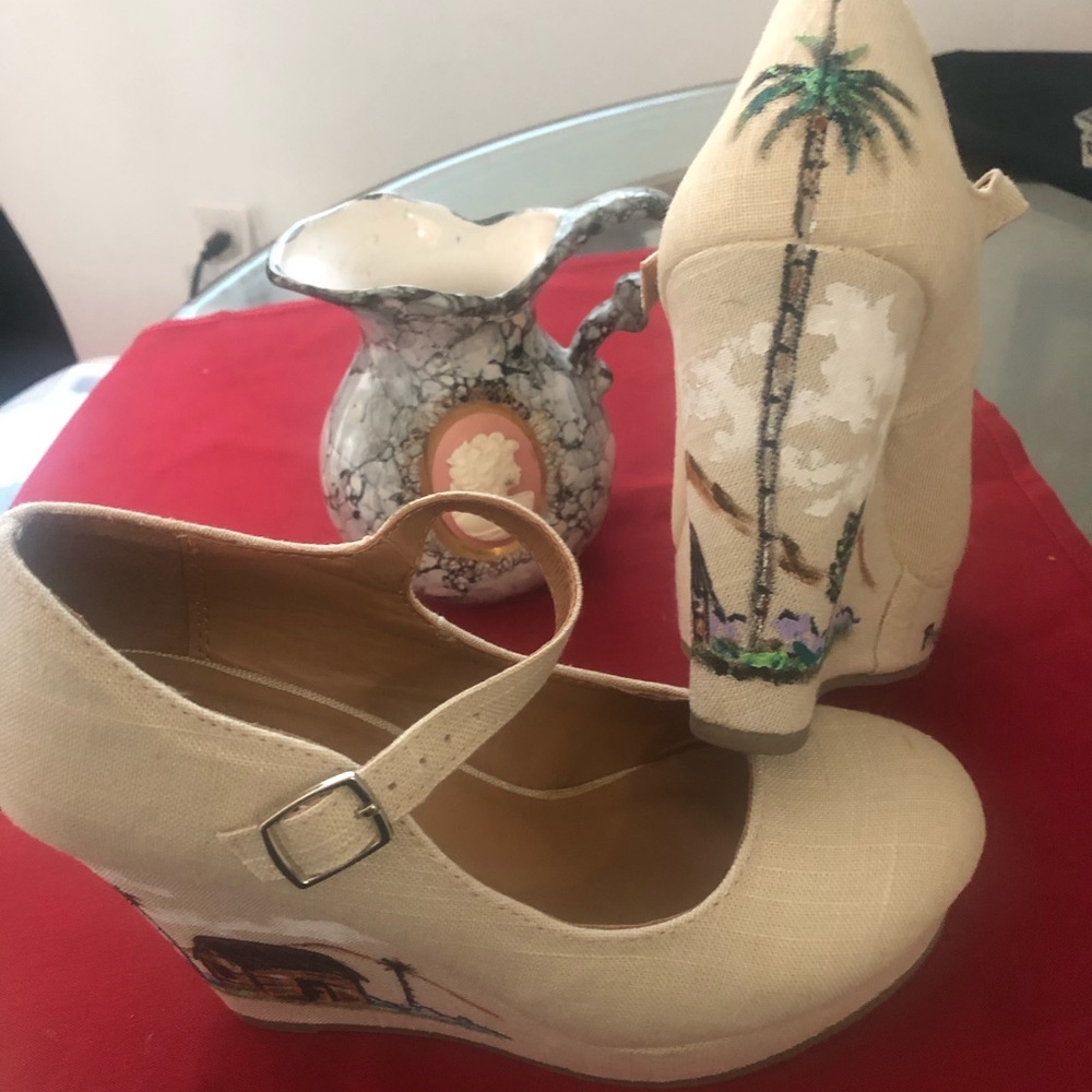 Hand Painted platform Shoes